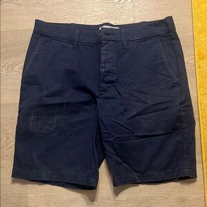 Outerknown Blue Flat Front Shorts